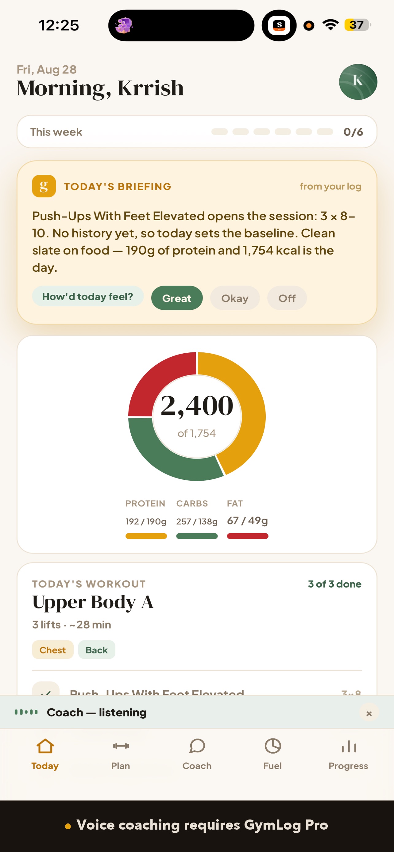 Screenshot 9 of GymLog: AI Voice Gym Coach