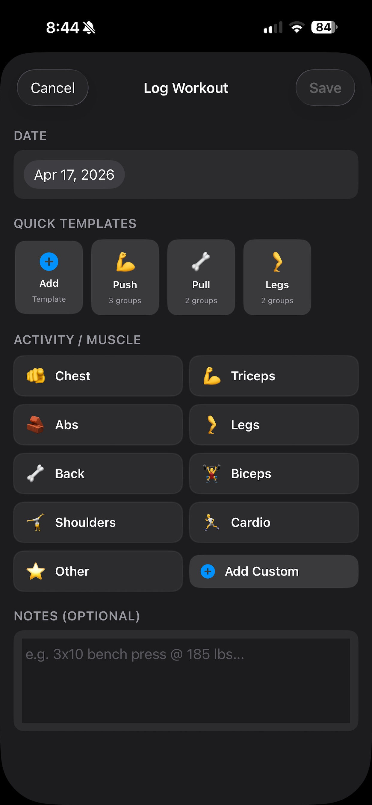 Iron Plan Calendar screenshot 3