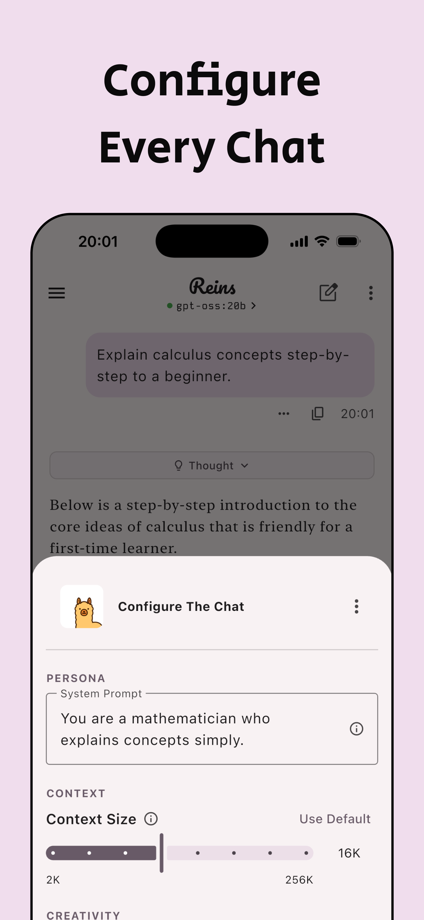 Reins: for Ollama & LM Studio App Store screenshot 9
