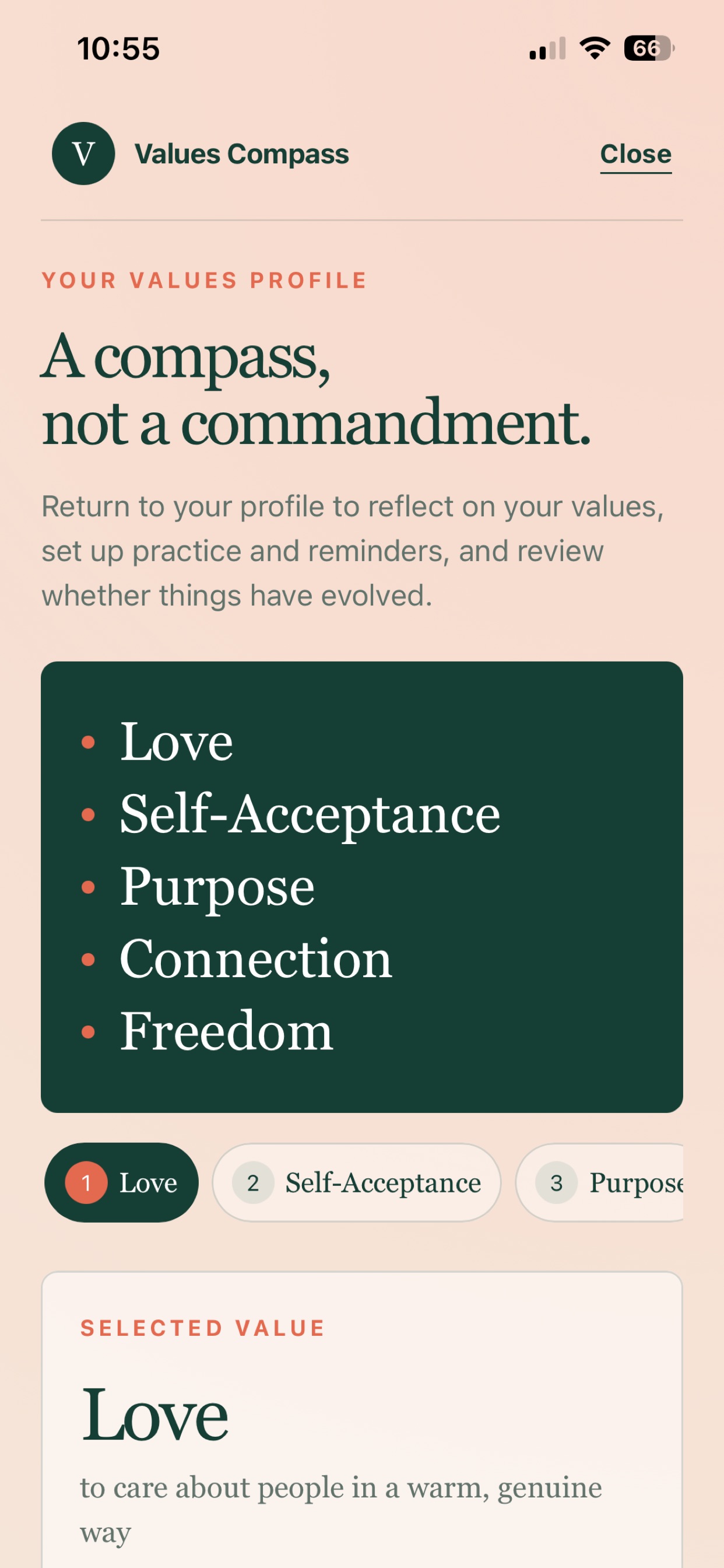 Screenshot 4 of Values Compass: What Matters