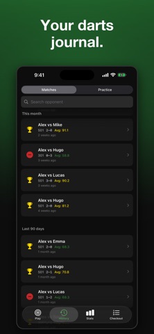 Darts Tracker - Score & Stats Screenshot 6 of 8