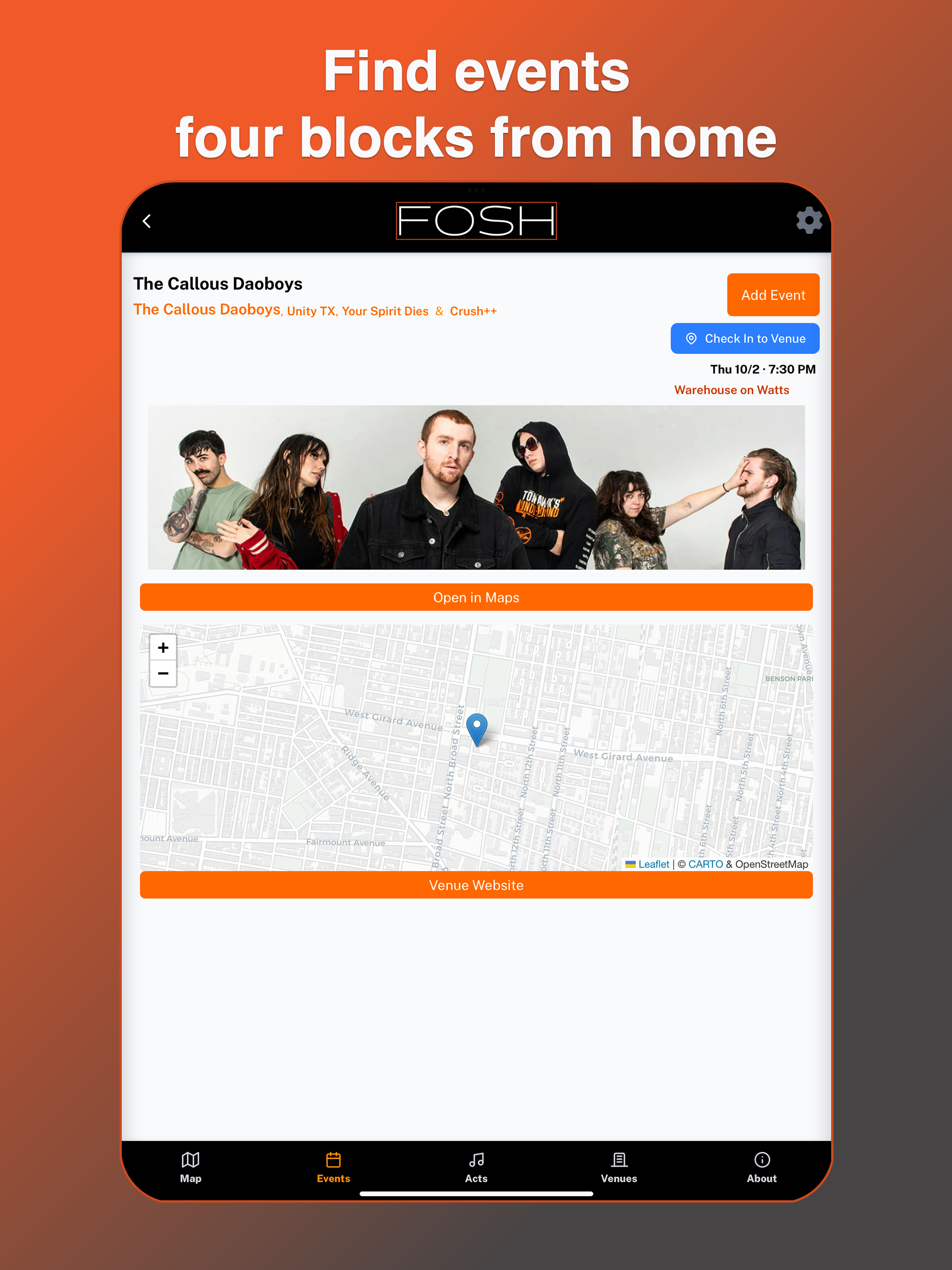 FOSH: Local Live Events screenshot 8