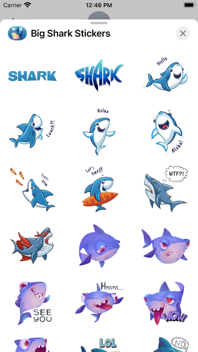 Big Shark Stickers Screenshot
