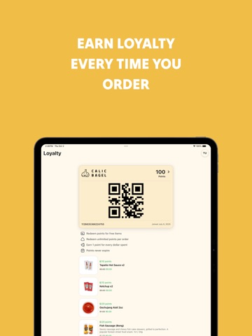 CALIC BAGEL iPad screenshot