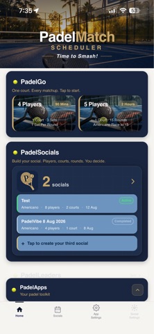 Padel Match Scheduler Screenshot 1 of 8