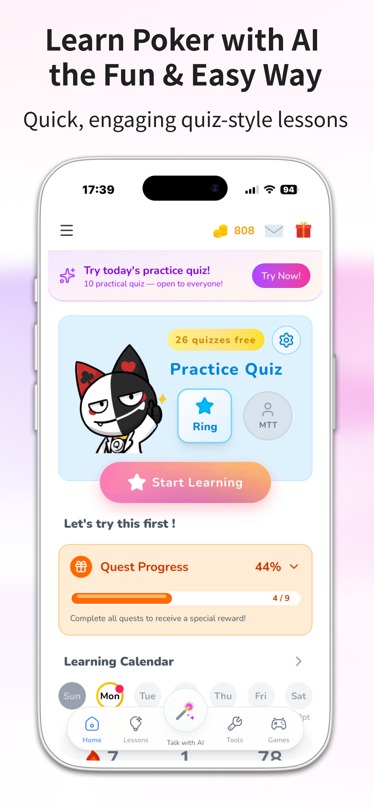 POKER Q'z: AI GTO Trainer