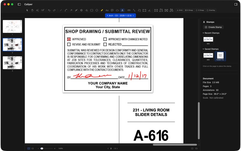 Caliper - PDF Markup screenshot