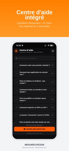 Mesure Châssis screenshot