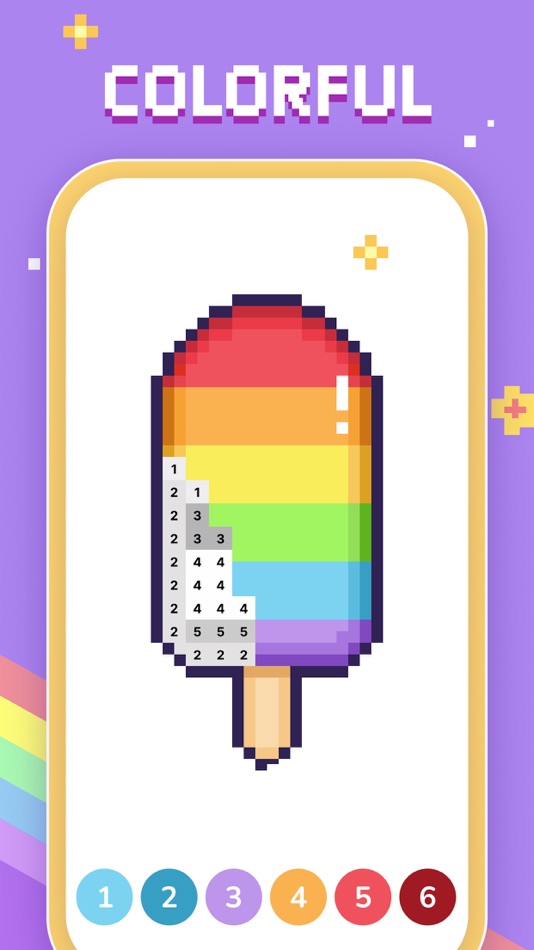 #1. Bit Color by Number: Pixel Art (iOS) 由: Oakever Games