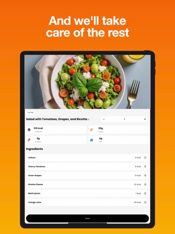 AI Calorie Tracker FoodScanAI iPad screenshot