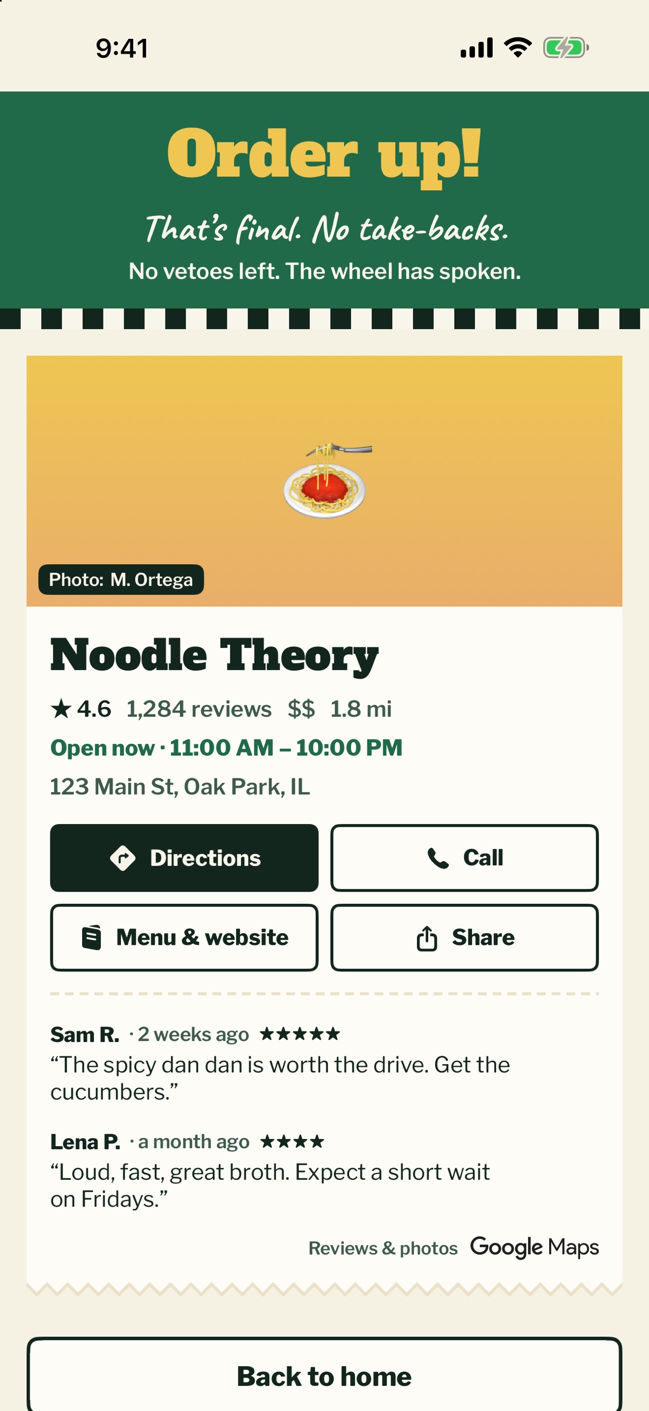 Screenshot 4 of Spinner for Dinner