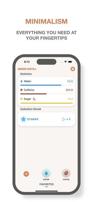 Drink Note – Water Tracker Screenshot 1 of 9