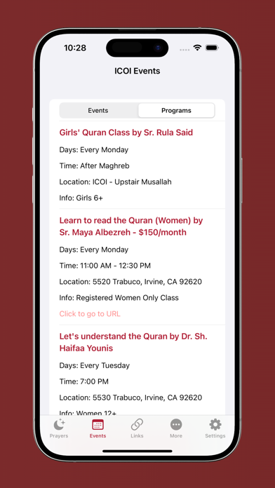 Islamic Center of Irvine Screenshot