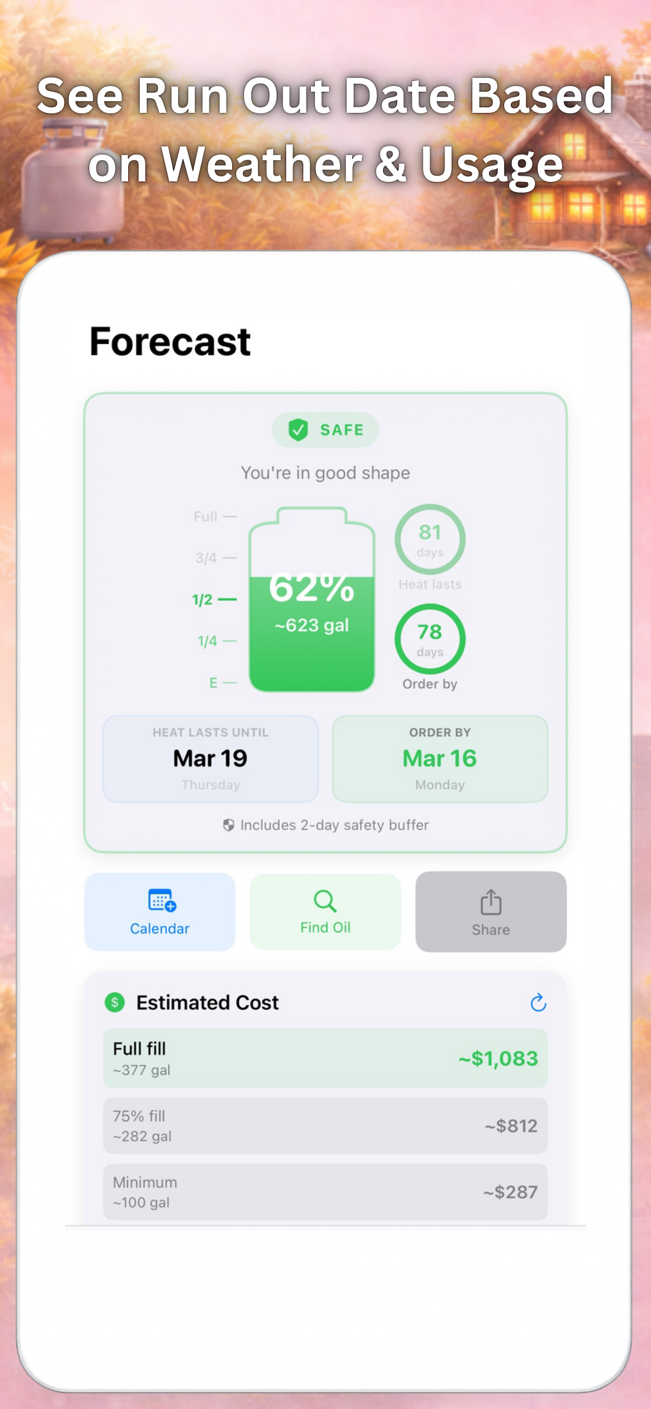 HomeHeat – Heating Oil Tracker