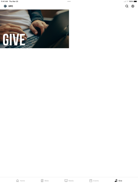 Grace Powell Church iPad screenshot 4 - Lifestyle app