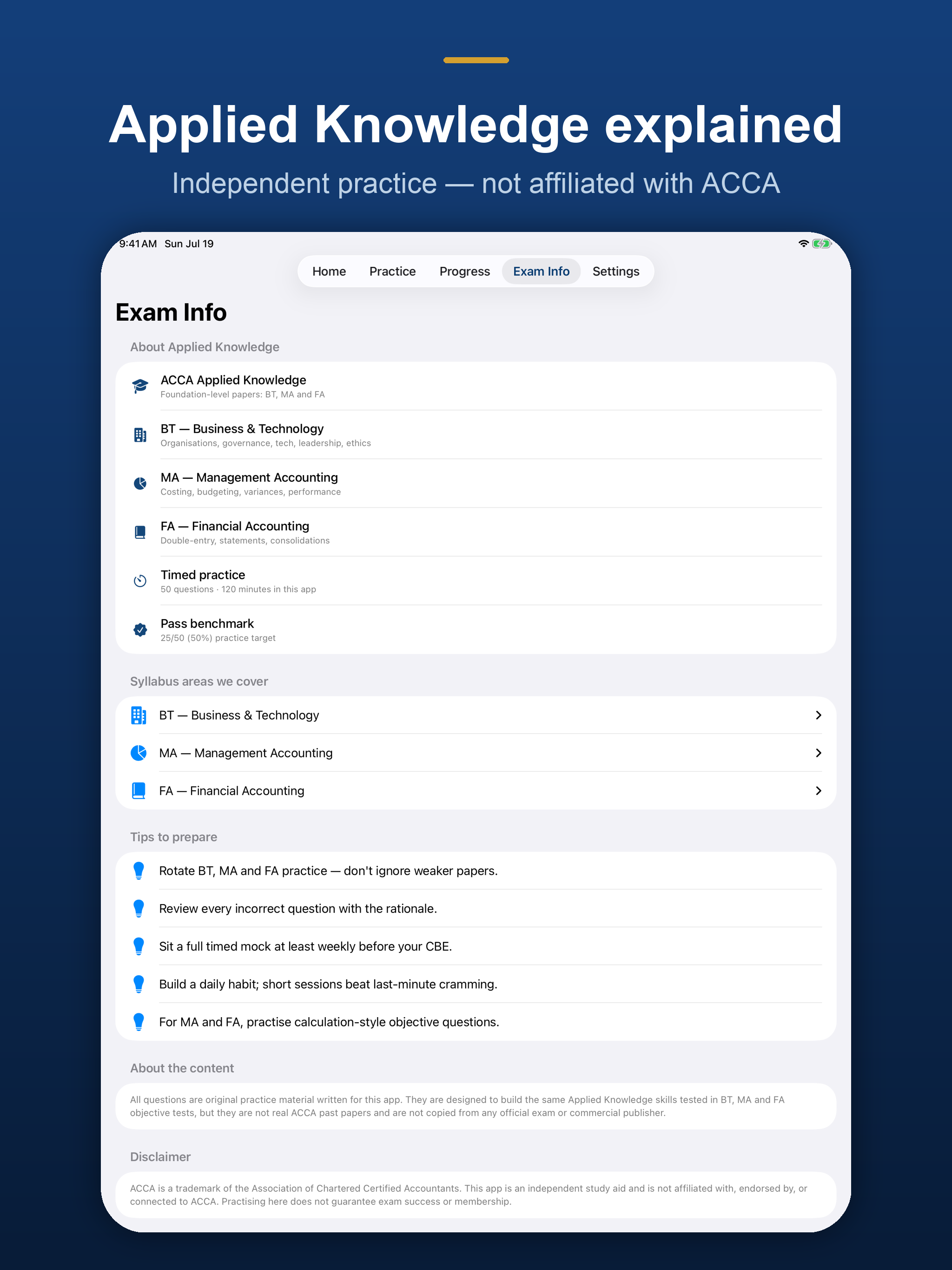 ACCA Applied Knowledge Prep screenshot 12