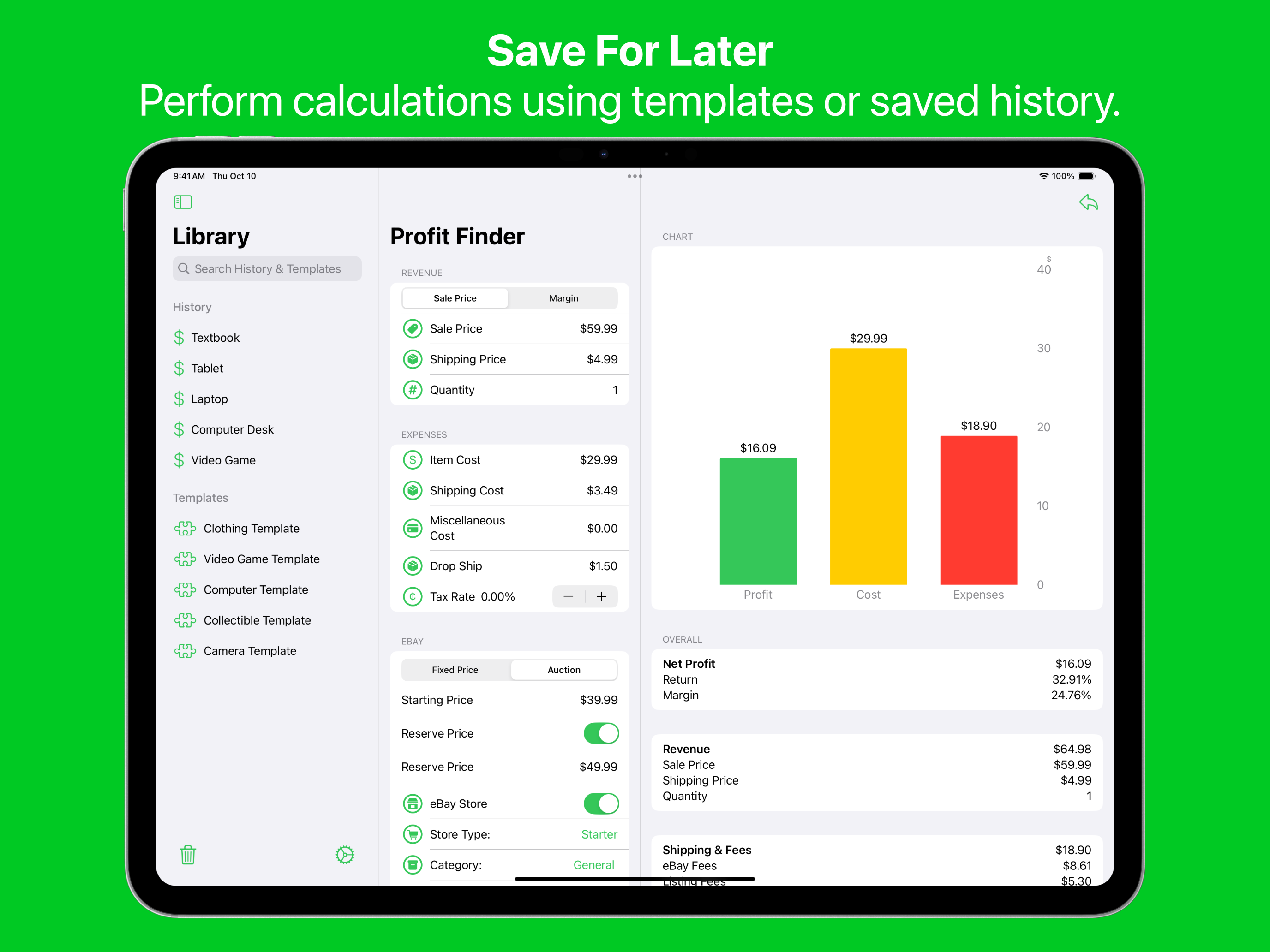 Profit Finder: Fee Calculator screenshot 12