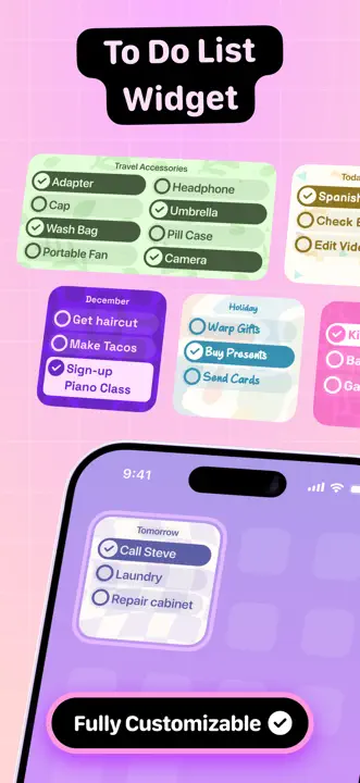 To Do List Widget: Screenshot 1 von 6