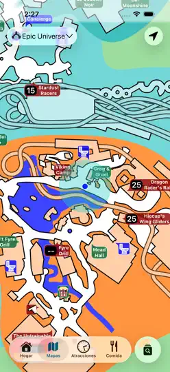 Captura de pantalla de Magic Guide: Universal Orlando en iPhone 2