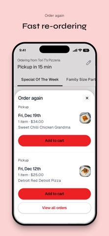 Tori T's Pizzeria iPhone screenshot