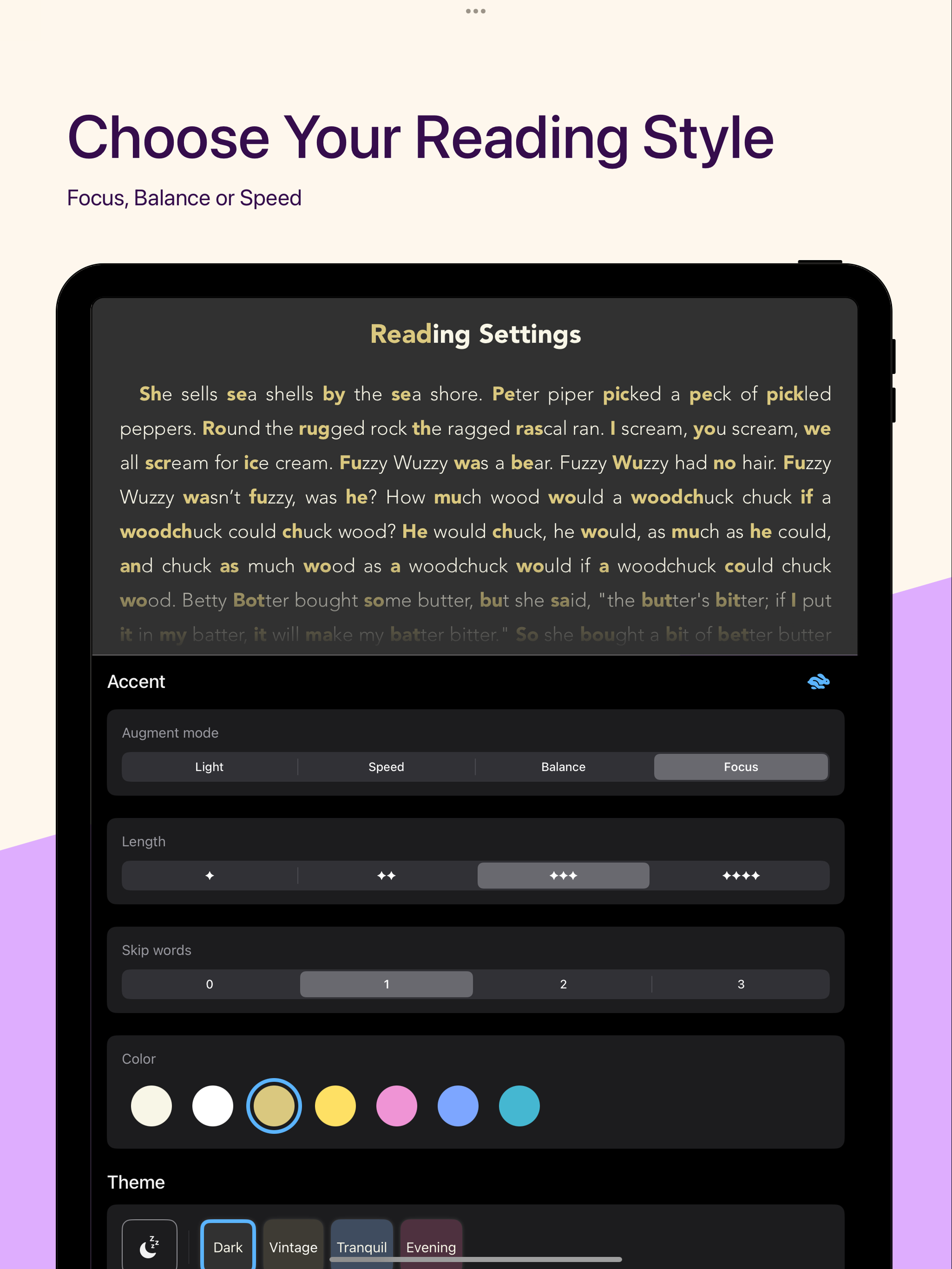 Celer: Read with Focus & Ease