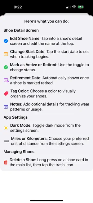 Tread Tracker Miles screenshot 4