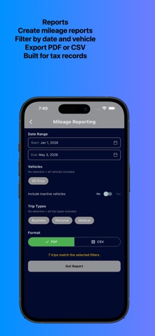 MileHawk: Mileage Log Tracker screenshot