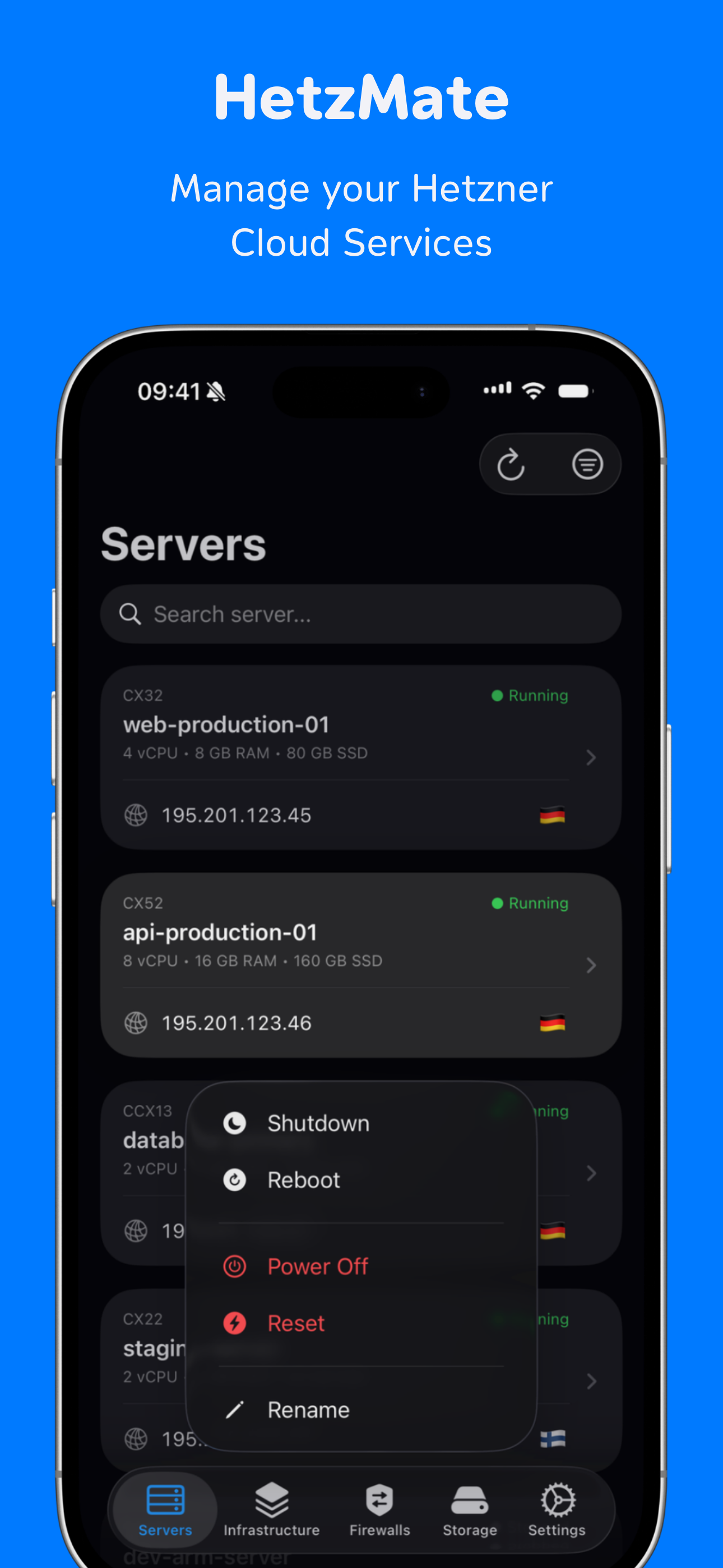 HetzMate for Hetzner Cloud