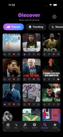 Memeory - AI Meme Recommender screenshot