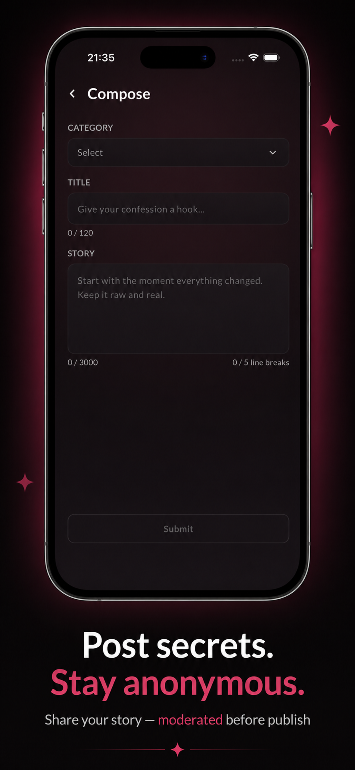 Veilo: Swipe Anonymous Stories screenshot 5