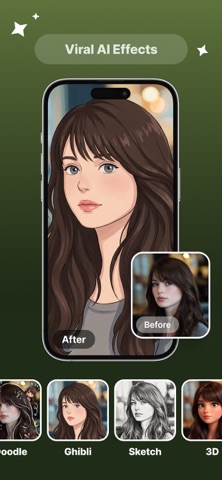 Genos: AI Photo Editor iPhone screenshot