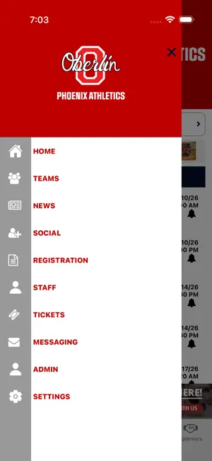 Oberlin Phoenix Athletics screenshot 3