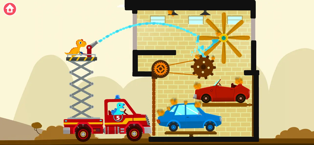 Screenshot #1 pour Jeux de camion de pompier.