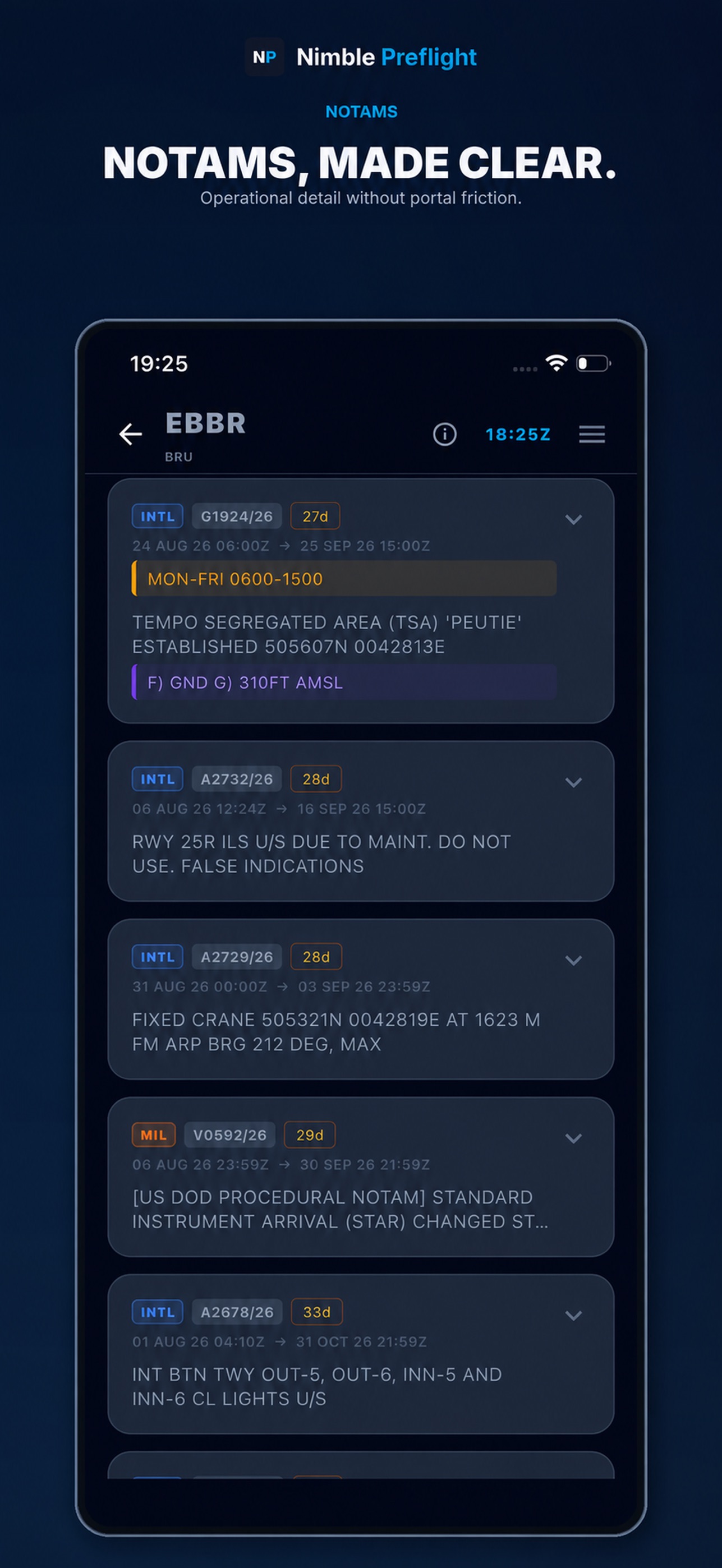 Screenshot 4 of Nimble Preflight - METAR TAF