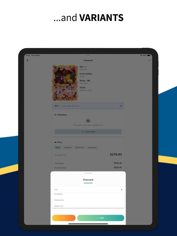 TCG MasterDex - Track cards iPad screenshot 7 - Utilities app