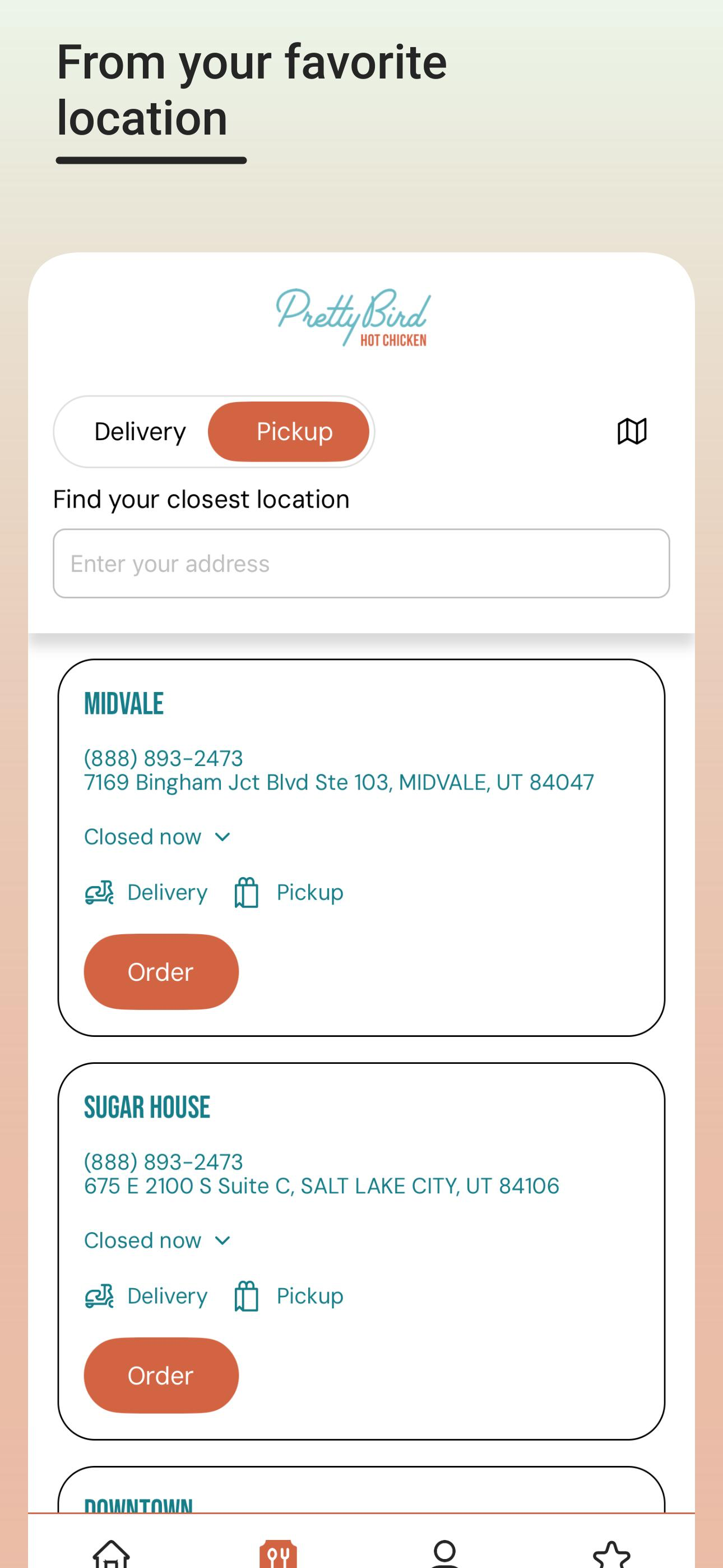 Pretty Bird Hot Chicken App screenshot 3