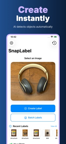 Labelary - Photo Text Label iPhone screenshot