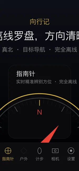 指南针 - 经纬度海拔高度定位测量仪 screenshot 2
