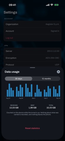 Aegister VPN Screenshot 3 of 5