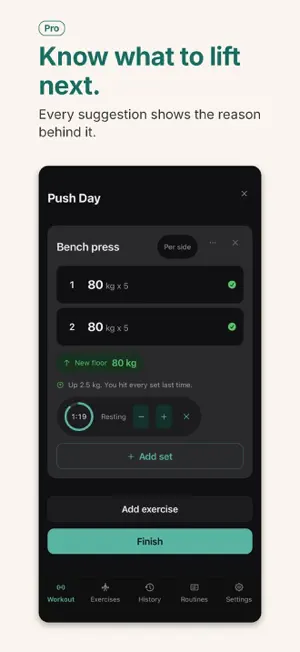 Jotlift - Workout Log screenshot 1