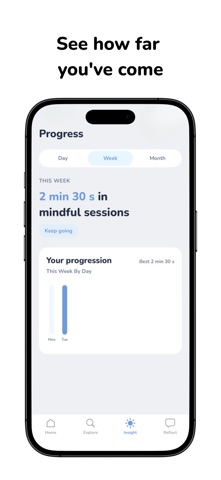Ube: Meditation Companion iPhone screenshot