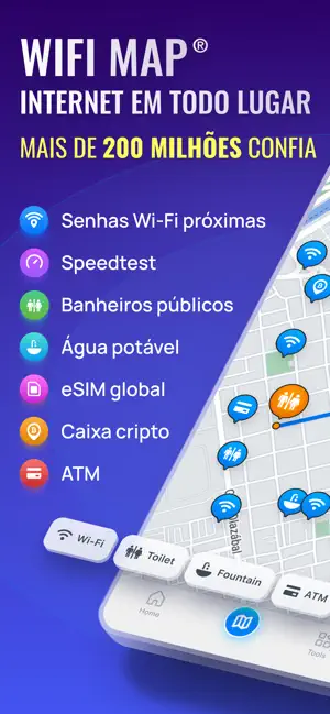 WiFi Map: Senhas Wi-Fi + eSIM iPhone screenshot 1