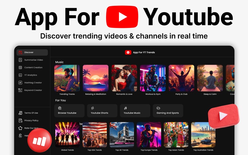 App For Youtube Analytics app screenshot