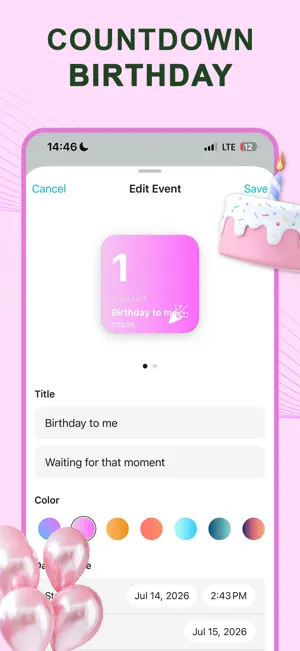 Sea Calendar: Countdown Widget screenshot 4