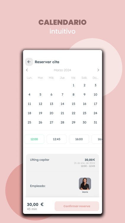 En manos de Corina - Reservas