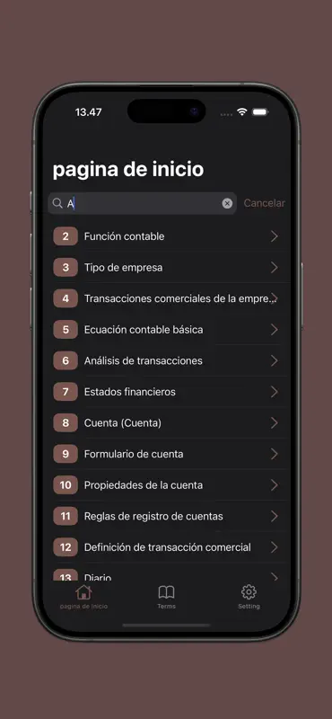 Aprendizaje de contabilidad screenshot 5 of 10