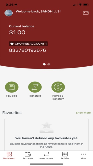 Sandhills Credit Union Screenshot