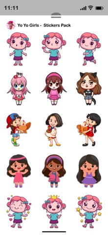 Yo Yo Girls - Sticker Pack iPhone screenshot