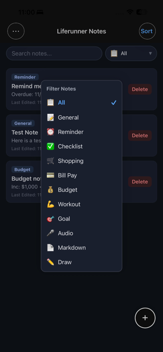 Liferunner Notes Screenshot 6 of 8