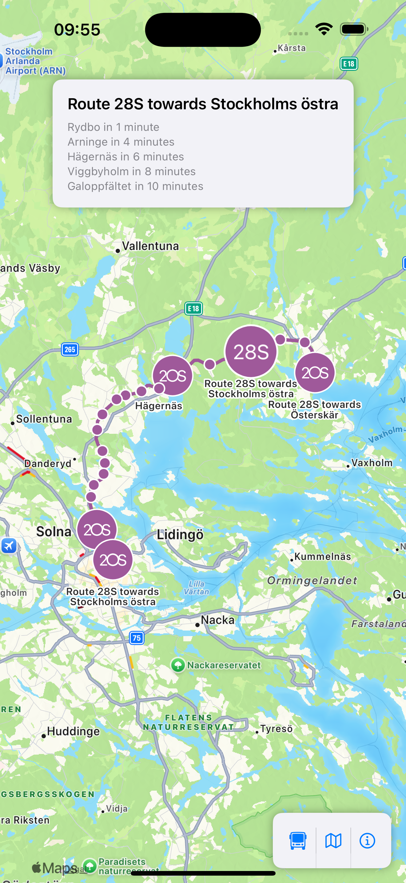 SL live map